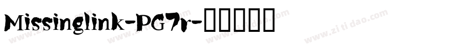 Missinglink-PG7r字体转换