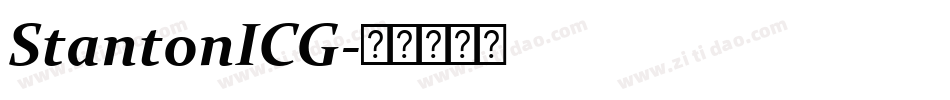 StantonICG字体转换