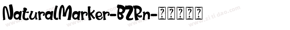 NaturalMarker-BZRn字体转换 NaturalMarker-BZRn字体转换