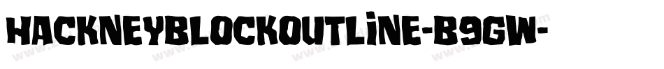 HackneyBlockOutline-B9Gw字体转换