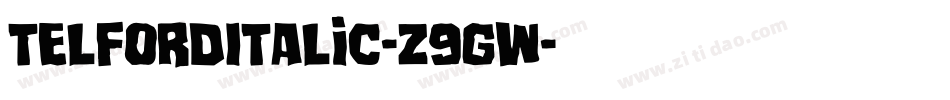 TelfordItalic-z9Gw字体转换