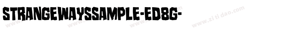 StrangewaysSample-eD8g字体转换