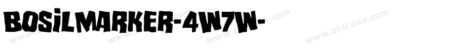 BosilMarker-4W7W字体转换