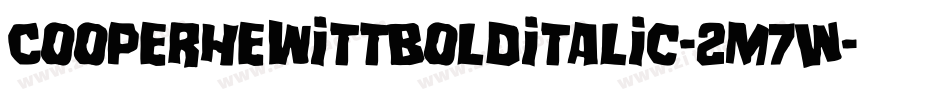 CooperhewittBolditalic-2m7W字体转换