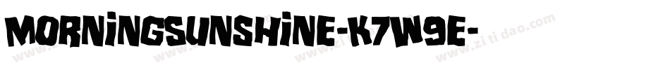 MorningSunshine-K7W9e字体转换