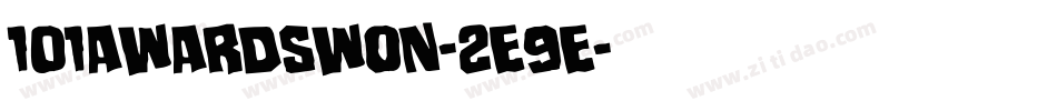 101AwardsWon-2E9e字体转换