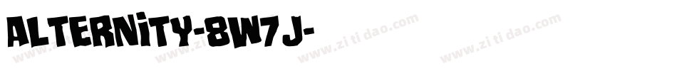 Alternity-8w7J字体转换