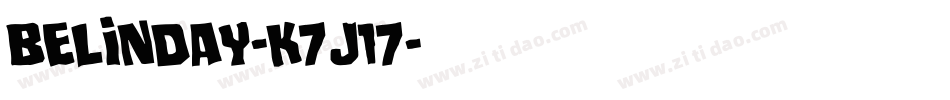 Belinday-K7J17字体转换