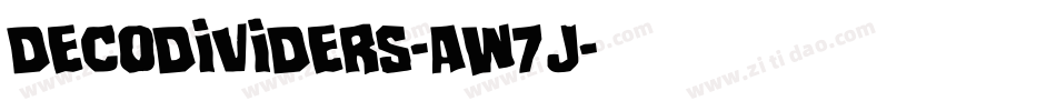 Decodividers-aW7J字体转换