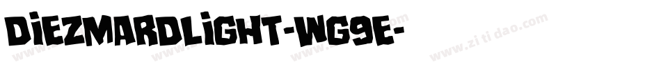 DiezmardLight-WG9E字体转换