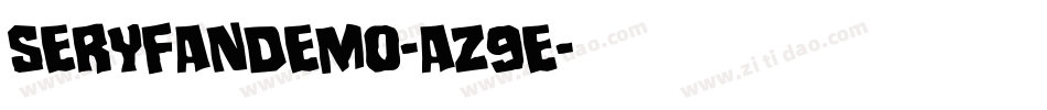 SeryfanDemo-aZ9E字体转换
