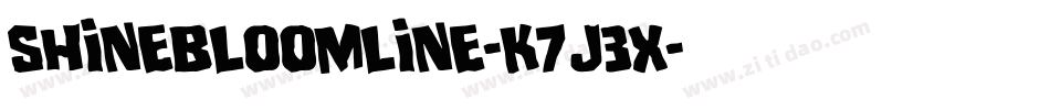 ShineBloomLine-K7J3X字体转换