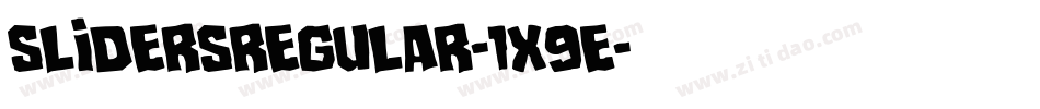 SlidersRegular-1X9e字体转换