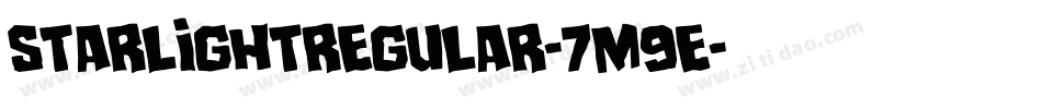 StarlightRegular-7m9E字体转换