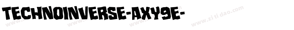 TechnoInverse-axY9E字体转换