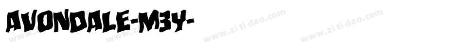 Avondale-M3Y字体转换 Avondale-M3Y字体转换