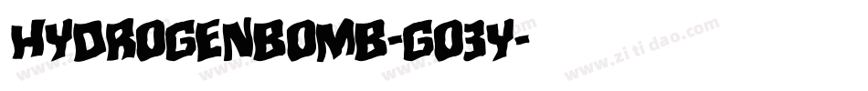 Hydrogenbomb-GO3y字体转换