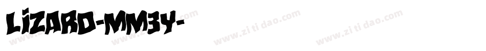 Lizard-MM3Y字体转换