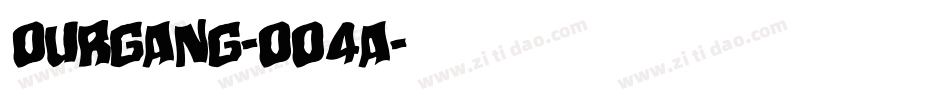 Ourgang-OO4A字体转换
