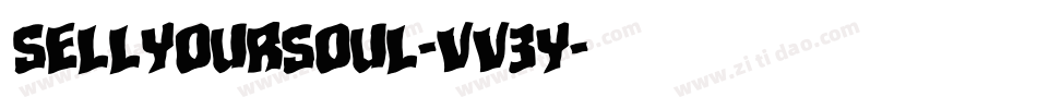 SellYourSoul-vv3y字体转换