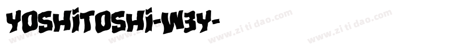 Yoshitoshi-W3Y字体转换