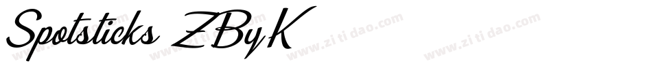 Spotsticks-ZByK字体转换