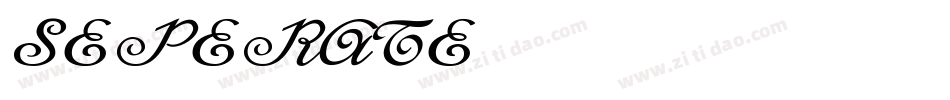 SEPERATE字体转换
