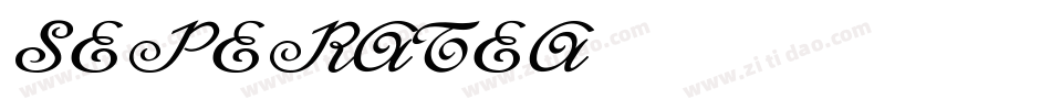 SEPERATEA字体转换