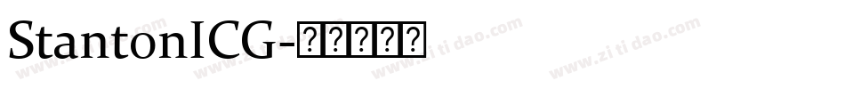 StantonICG字体转换