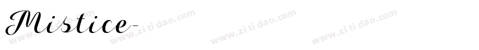 Mistice字体转换