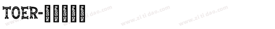 Toer字体转换