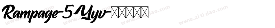 Rampage-5Yyv字体转换