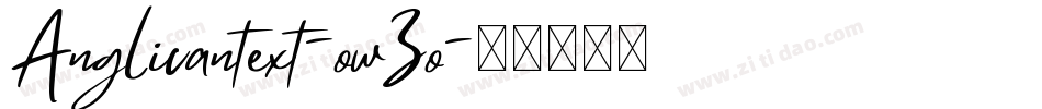 Anglicantext-owZo字体转换