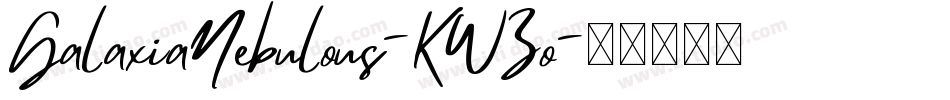 GalaxiaNebulous-KWZo字体转换