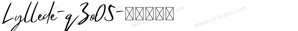 Lyllede-qZo05字体转换