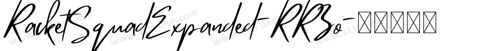 RacketSquadExpanded-RRZo字体转换