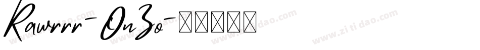 Rawrrr-OnZo字体转换