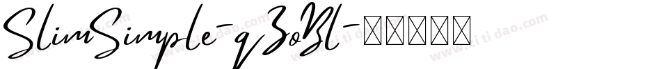 SlimSimple-qZoBl字体转换