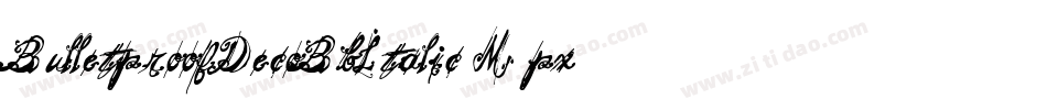 BulletproofDecoBbItalic-M7px字体转换