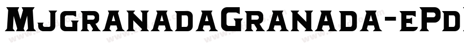 MjgranadaGranada-ePdB字体转换