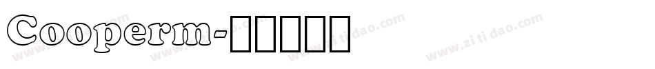 Cooperm字体转换