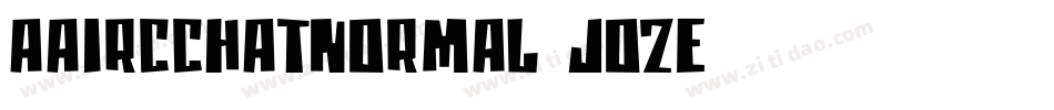 AaircchatNormal-JO2E字体转换