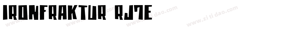 Ironfraktur-RJ7e字体转换