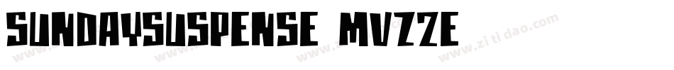 SundaySuspense-MVZ2e字体转换