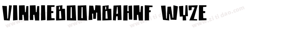 VinnieBoombahNf-WY2E字体转换