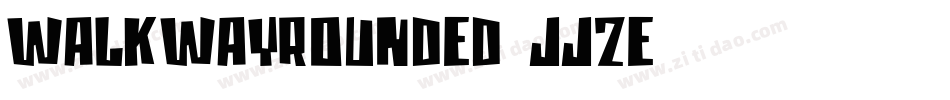 WalkwayRounded-JJ2E字体转换