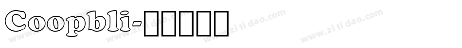 Coopbli字体转换