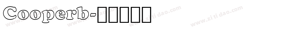Cooperb字体转换