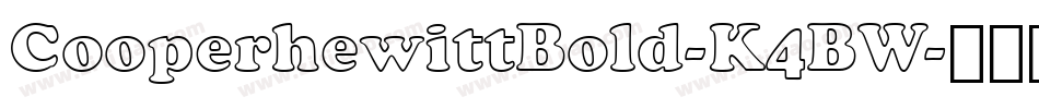 CooperhewittBold-K4BW字体转换