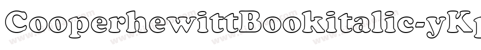 CooperhewittBookitalic-yKpq字体转换